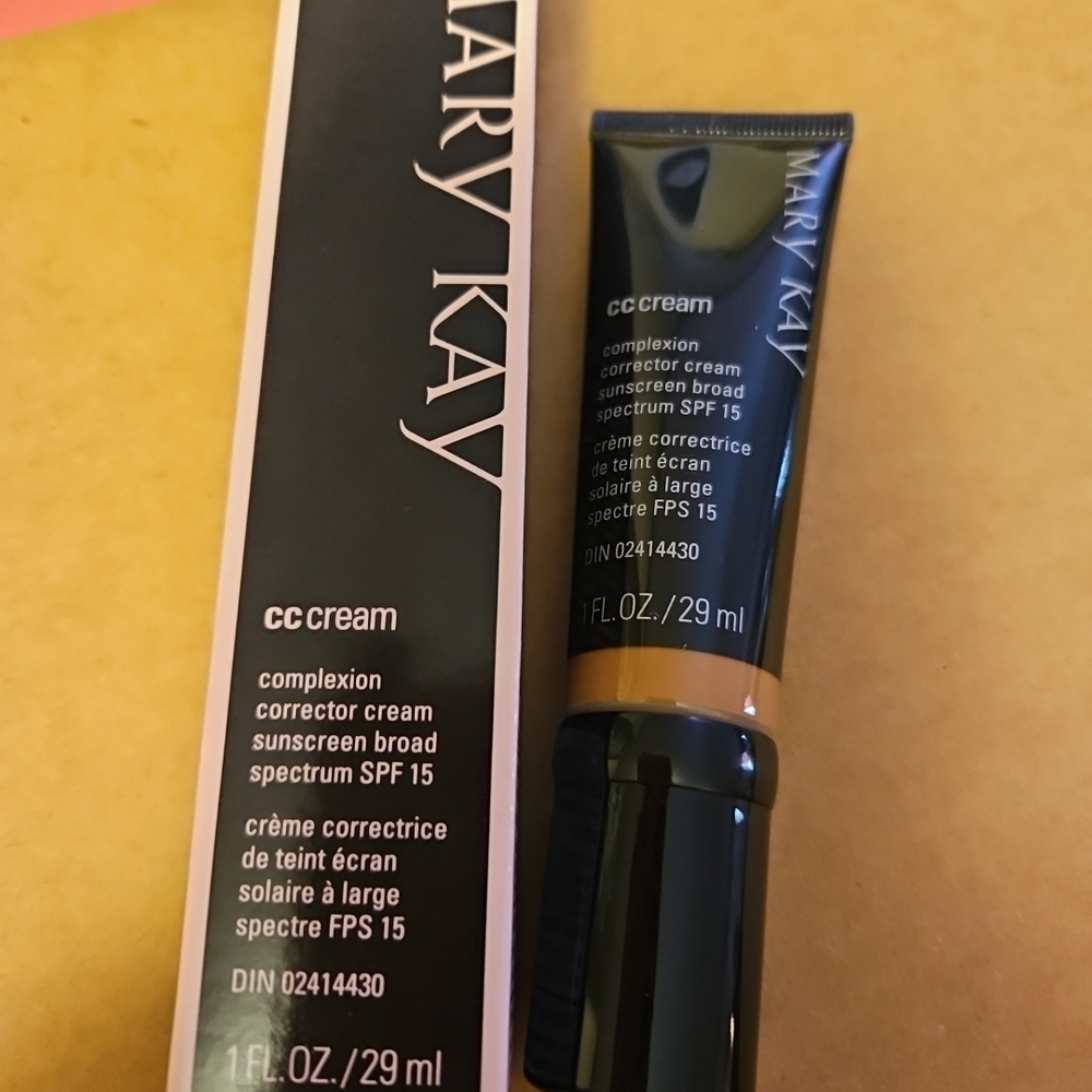 Mary Kay CC Cream Tube in Black and Gold Accents